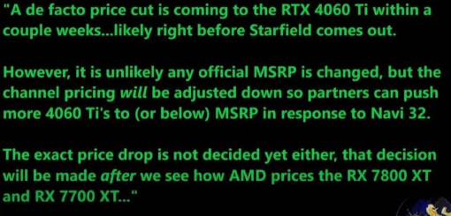 AMD新一轮猛攻来袭！英伟达RTX 4060Ti或降价应对