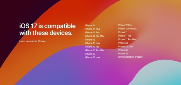 iPhone 15标配！iOS 17正式版9月中下旬发布：iPhone XS后机型都能升