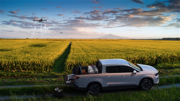 “农用车”吉利雷达RD6纯电皮卡科创版上市：飞无人机打农药更