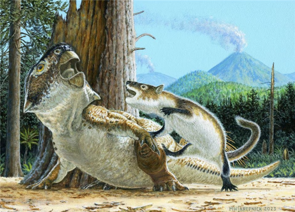 现代哺乳动物穿越到中生代 能否竞争过恐龙