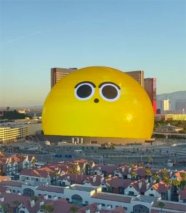 167亿元造个世界最大“球”！拉斯维加斯地标建筑变身巨型表情包