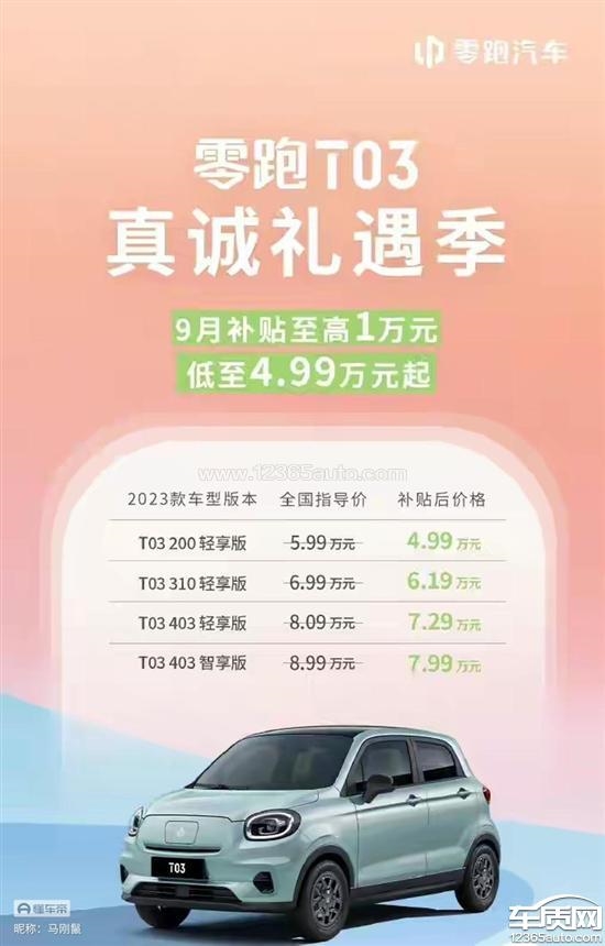 买车两个月直降1万！零跑T03车主自称被割韭菜 集体投诉维权