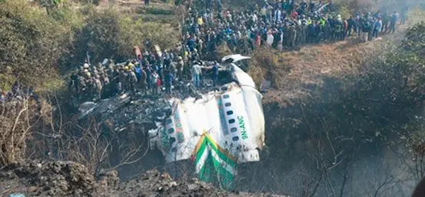 尼泊尔客机坠毁：机上72人不幸全部遇难