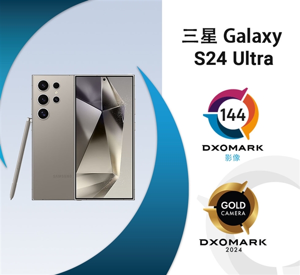 三星Galaxy S24 Ultra DXO影像得分144：