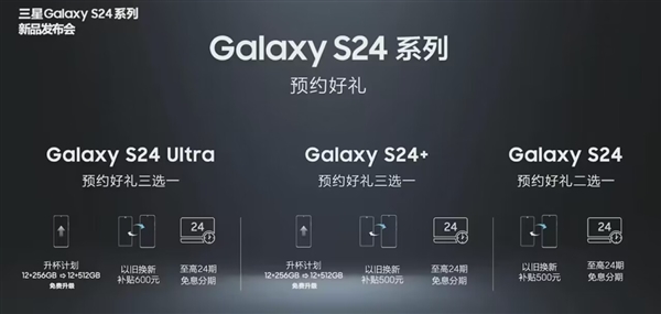 5499元起！三星Galaxy S24首销送好礼：256GB免费升512GB