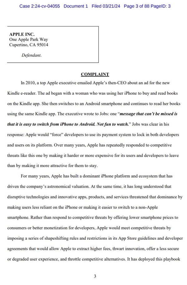 美国政府指控苹果在垄断的道路上越走越远