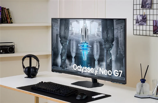 43英寸Mini-LED 144Hz高刷屏：三星宣布奥德赛Neo G7显示器进军全球市场