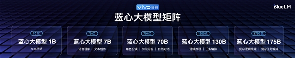 vivo正式发布自研蓝心大模型：一口气5款 中文能力行业第一