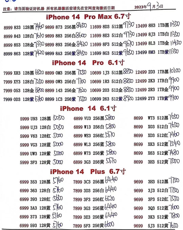 iPhone 14系列全系大掉价 手机店主：受华为Mate 60 Pro影响很大