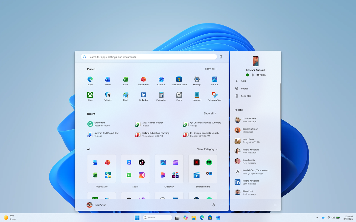 Win11新预览版带来开始菜单手机助手与能源推荐，普通用户何时跟进？