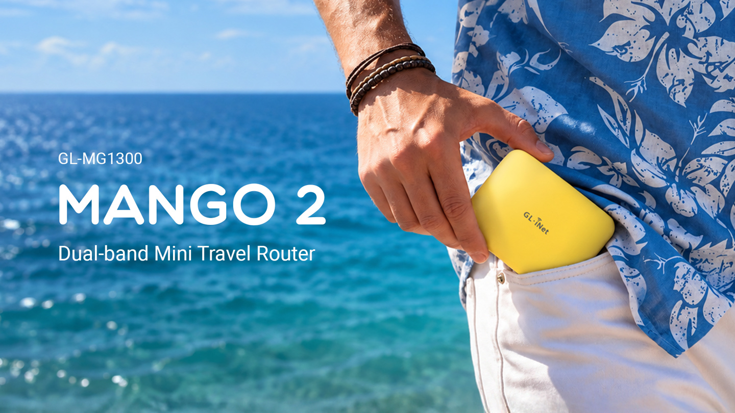GL-MG1300迷你路由器发布：约268元起，旅行便携之选