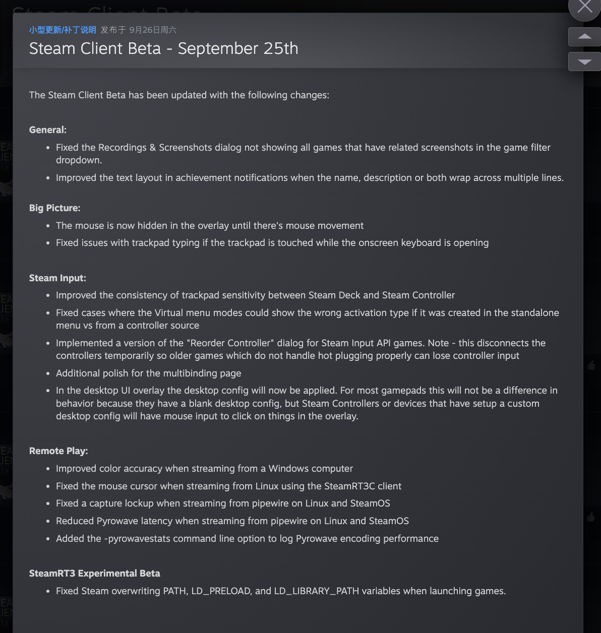 Steam客户端Beta版更新：手柄与串流优化，谁该抢先体验