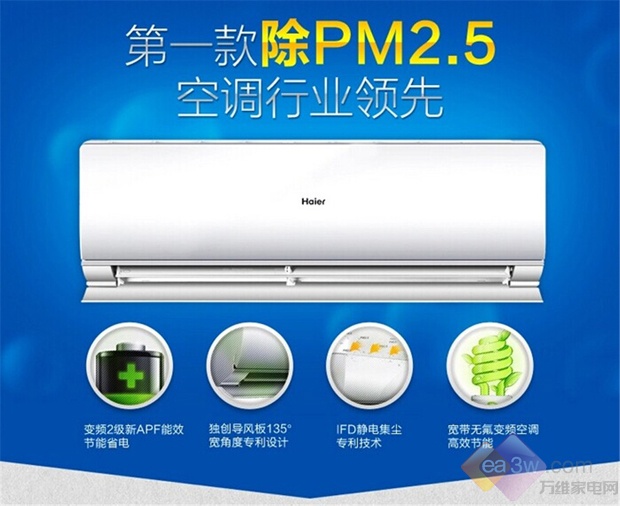 爆品直降聚划算 空调年终扫货大行动(图13) 强力去除PM2.5 海尔变频空调健康首选