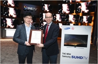 三星SUHD TV获美国“UL”画质、环保双重认证(图1) 三星SUHD TV获美国“UL”画质、环保双重认证
