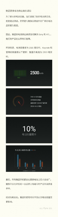 魅蓝手机传来坏消息 电池容量降为2500毫安时(图2) 4