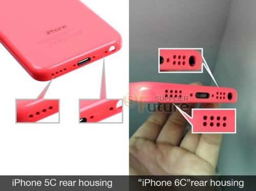 外媒首次曝光iPhone 6C外壳谍照 采用双排孔扬声器