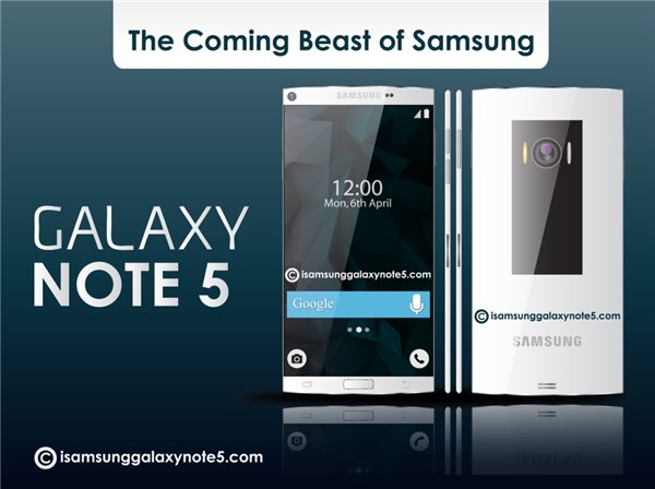 三星Note5神级配置 ：4K屏幕+4GB RAM