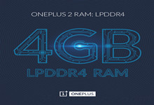 一加2配备4GB LPDDR4大运存 再也不用担心卡机问题了