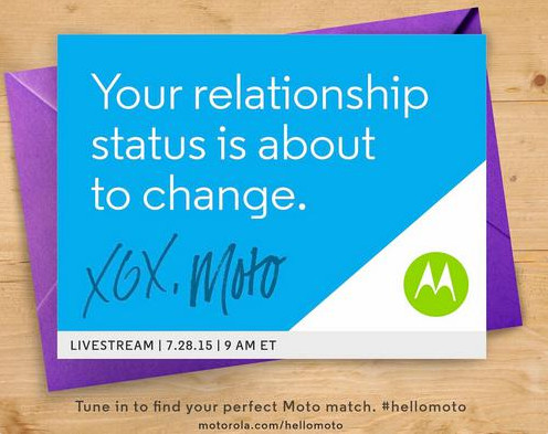 摩托罗拉新品邀请函发出 Moto X/Moto G7月28日有望推出(图1) 888