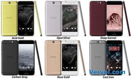 6色包含玫瑰金!神似iPhone 6s的HTC One A9渲染图曝光(图1) 1264536