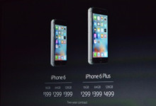 苹果正式发布iPhone6S/iPhone6sPlus 最低