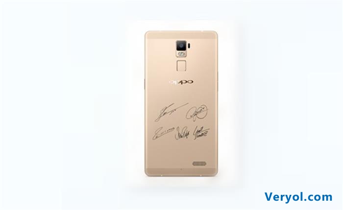 为联合发布会准备 !OPPO R7 Plus定制版曝光巴萨元素浓重(图3) oppo.5