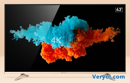 微鲸发布43寸4K电视 售价1899元(图1) 0