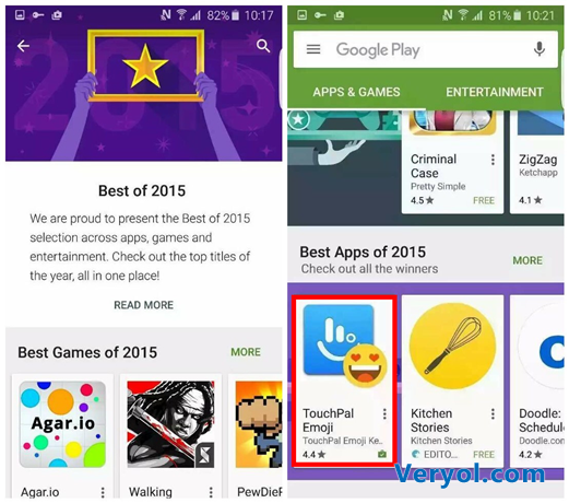 触宝输入法获得GooglePlay2015年度最佳应用(图1)