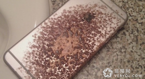 新年鞭炮?iPhone 6 plus自燃炸裂(图1) ps