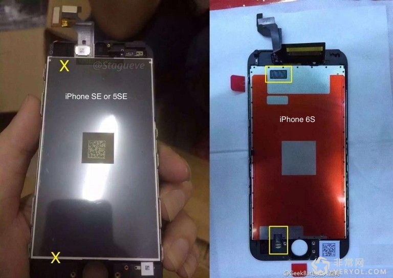 iPhone SE屏幕组件谍照曝光:确实没3D-Touch(图1) 201602281185_1436