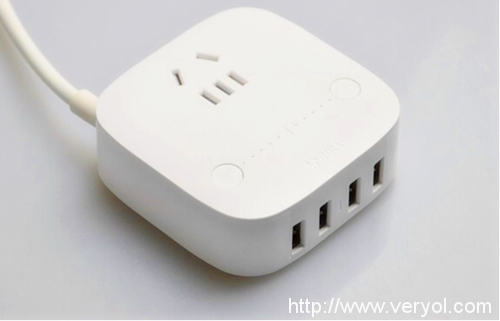 智能分流一打四 公牛防过充USB 插座KO 原装充电器(图1) 1