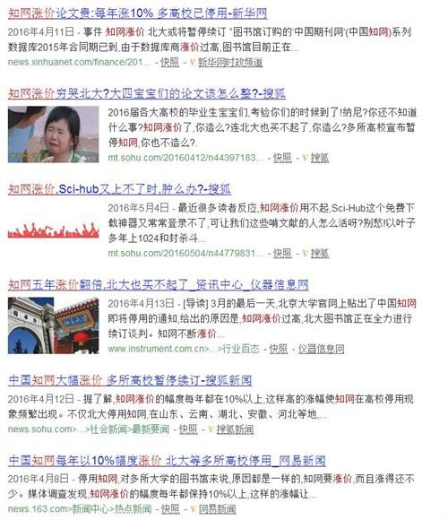 知网被指涉嫌垄断,已经涨价到用不起 (图2) 20160617133157