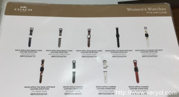 Coach Apple Watch表带将在12日发售 只在Coach专卖店销售(图2) 69d8feebed828b0.jpg_600x600