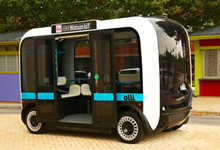 全球首辆3D打印公交车问世 支持自动驾驶