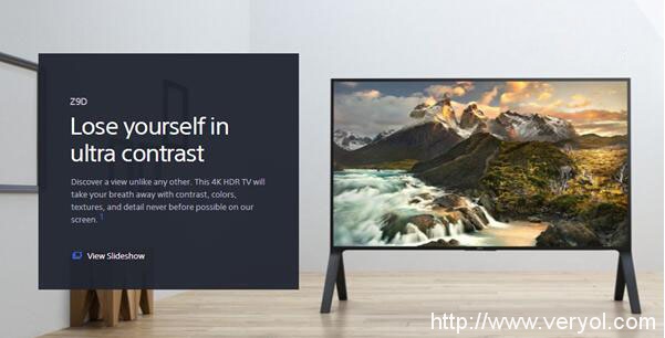 售价逆天!索尼发布旗舰新品4K HDR电视Z9D系列(图2) 1