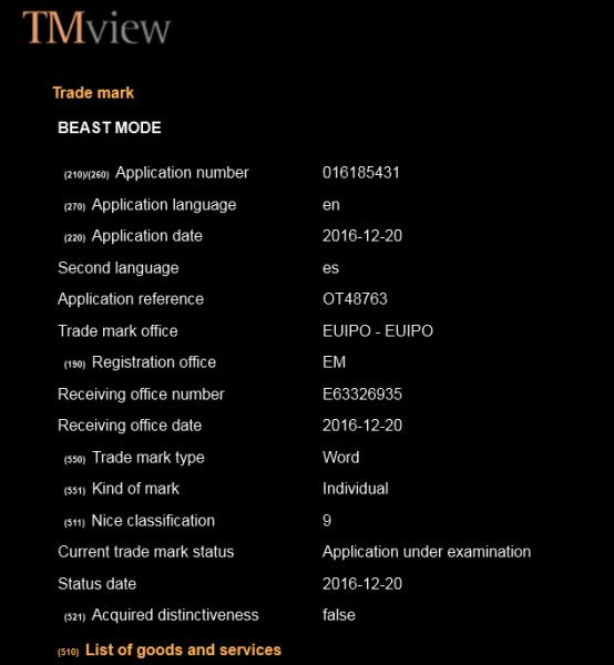 外媒曝光:三星“野兽模式”将很有可能在三星S8上使用(图3) samsung-applies-for-a-trademark-in-the-eu-for-the-phrase-beast-mode