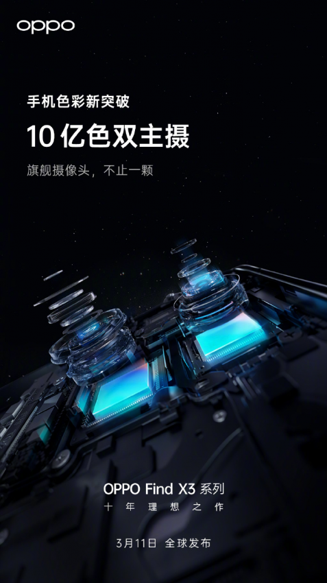 影像新突破，OPPO Find X3系列将采用10亿色双主摄(图2)