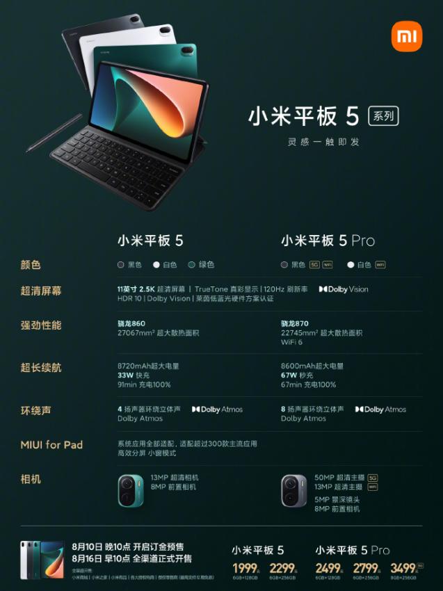 小米正式发布MIX4、平板5、77英寸OLED电视、CyberDog机器人等7大年度旗舰新品(图4) 小米正式发布MIX4、平板5、77英寸OLED电视、CyberDog机器人等7大年度旗舰新品(图4)