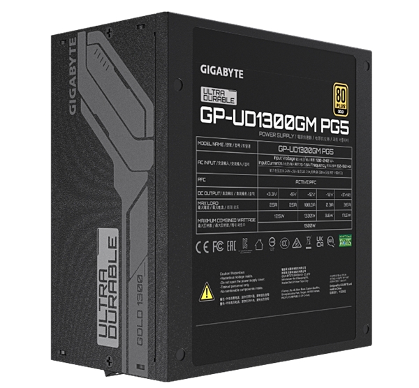 技嘉发布魔鹰1300PG5电源 支持PCI-E 5.0与ATX 3.0规范(图3)