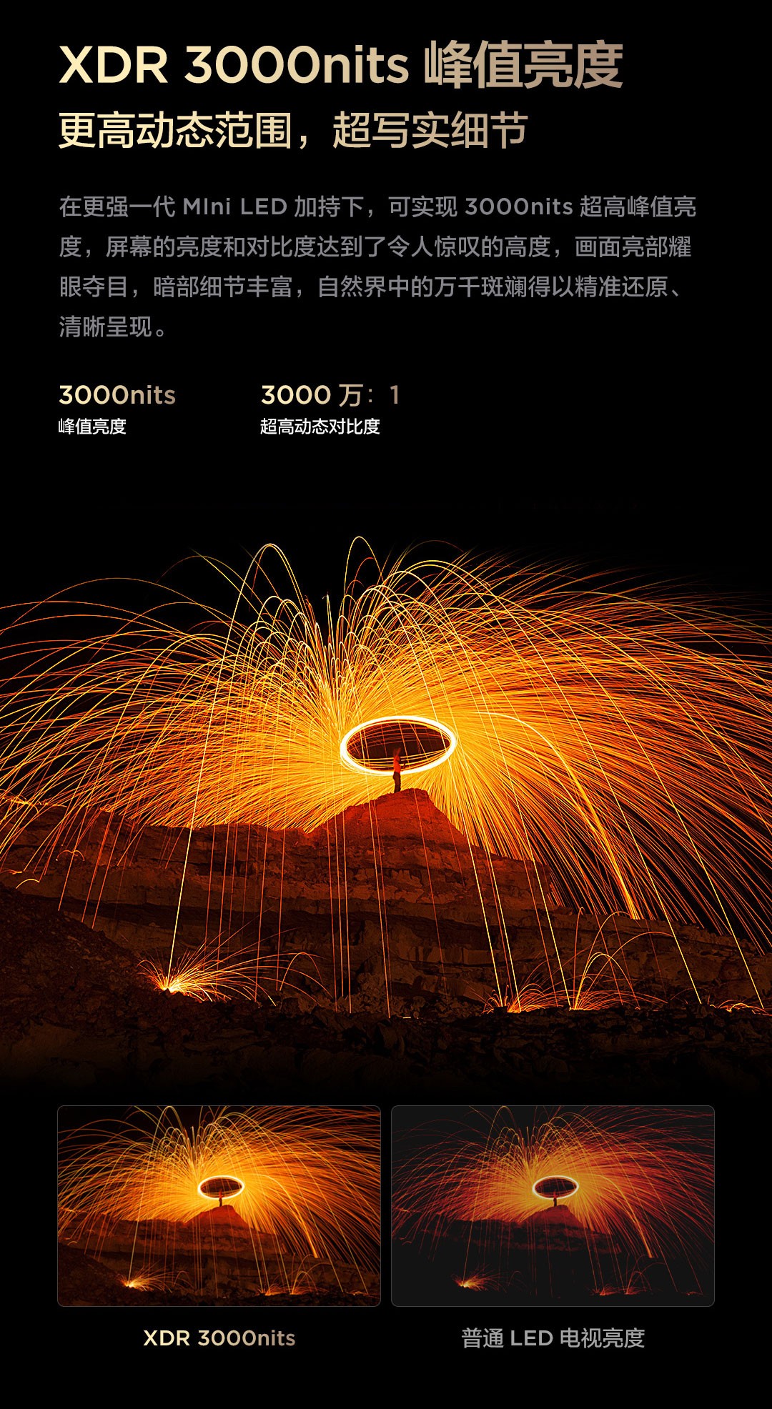再出爆款！3000nits峰值亮度Q10H旗舰Mini LED电视发售(图2)