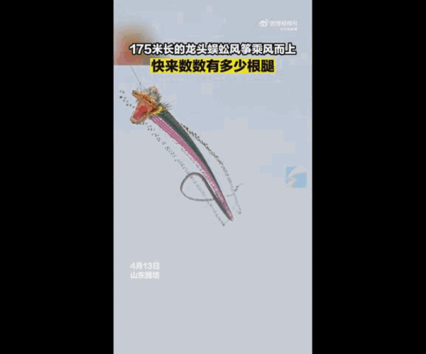 年度“奇幻大片”潍坊风筝节上映 网友:放的是人类想象力