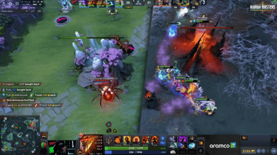 香槟开早了：《Dota2》选手提前一分钟起身庆祝后被翻盘