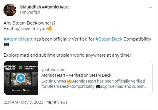 《原子之心》通过Steam Deck验证 上手把玩姐妹花!