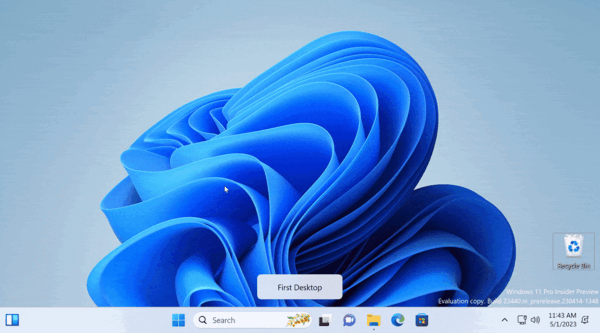 Win11虚拟桌面切换动画终于回归!可惜依然生硬