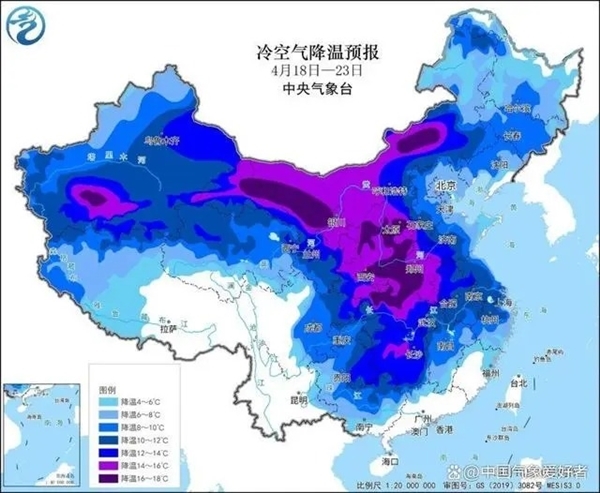 今日谷雨 开启冷暖逆转:强冷空气将影响我国、局地降温超12℃