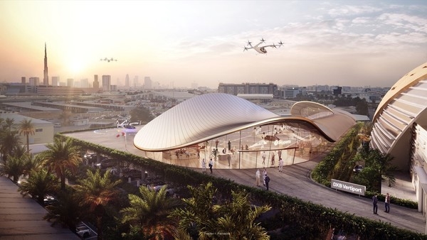 打飞的不是梦 迪拜首个空中出租车垂直机场3年内建成