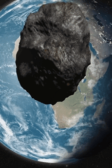 一颗巨型小行星正飞速靠近地球 网友：赶紧来撞我
