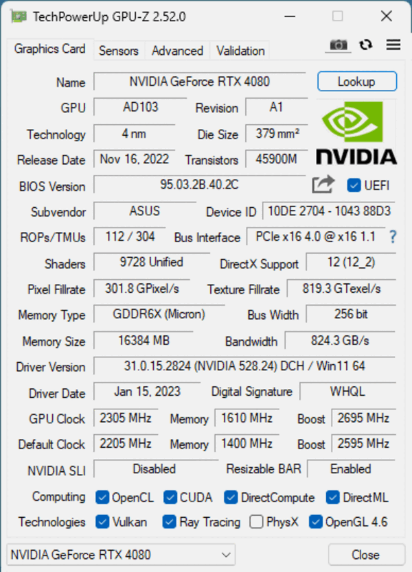 4.3槽庞然巨物!华硕猫头鹰版RTX 4080来了:噪音/温度喜人