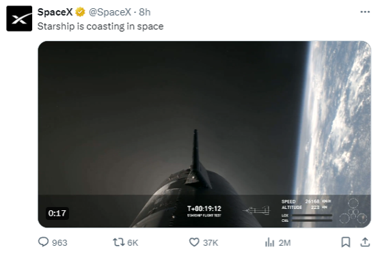 不完美、但成功！SpaceX 星舰 No.3发射的真正意义