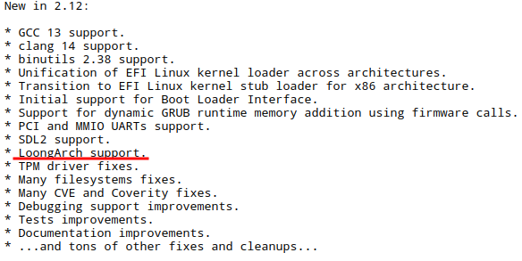 电脑启动引导GRUB 2.12正式支持龙架构！大幅提升龙芯处理器兼容性